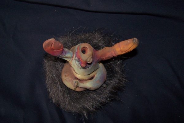 Crabman Raku Fired - Image 4