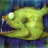 "Hungry Ned" Fish Watercolor Print - Image 2