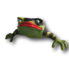 Wild Green Don Juan Frog Art