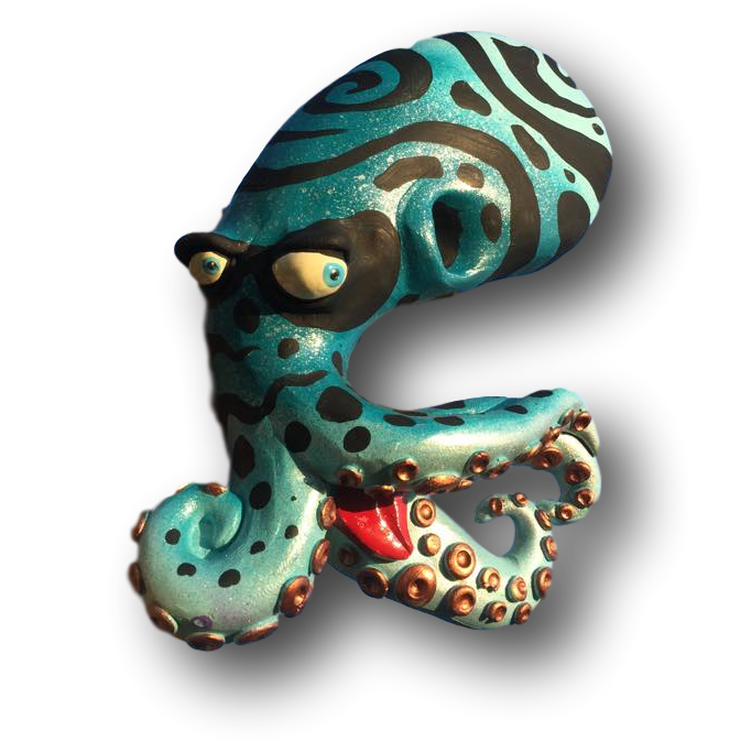 Wild Bernie Octopus Art