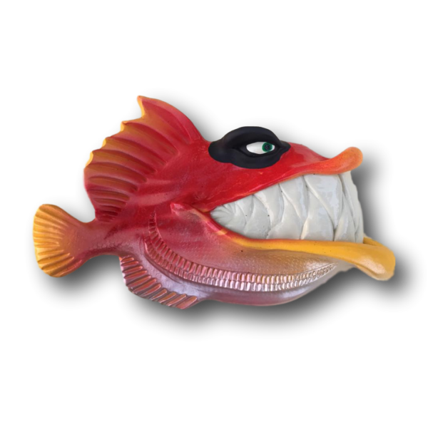 Red/Orange Buzz Fish with Attitude