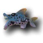 Blue Wild Print Minka Fish Art