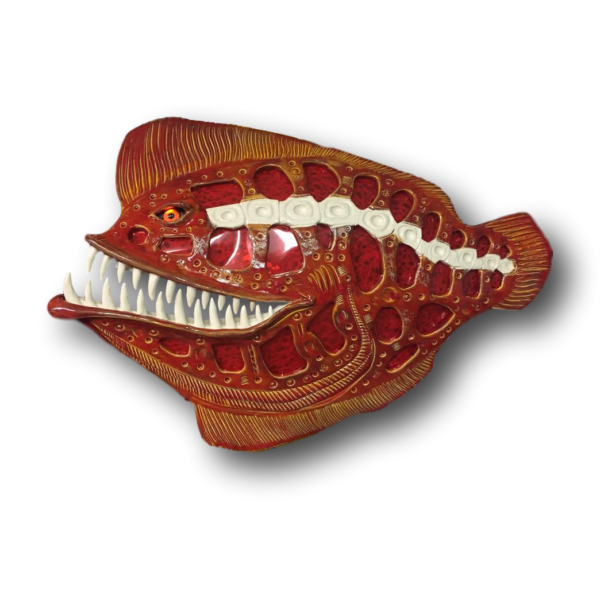 Large Toothy Red Fish