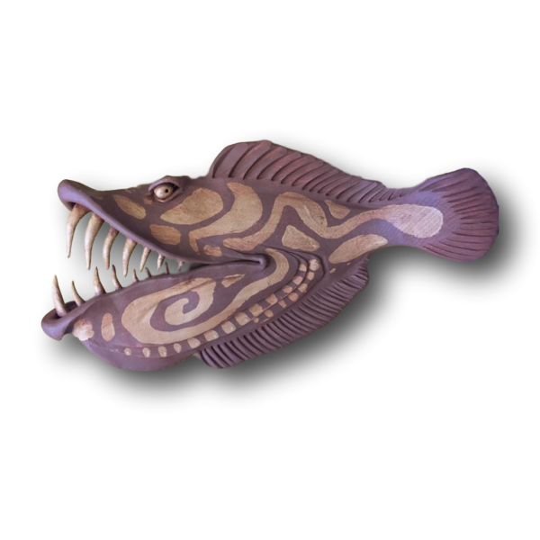 Brown Tribal Toothy - Fish with Attitude