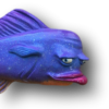 Purple Crusty Rusty Fish With Attitude