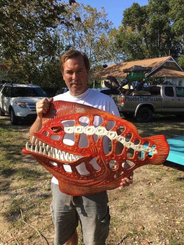 Large Toothy Red Fish - Image 2