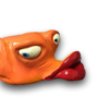 Orange Mrs. Robinson Fish with Attitude