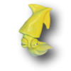 Yellow Lucy Squid Fish with Attitude