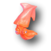 Orange Lucy Squid Fish with Attitude