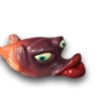 Purple & Orange Mrs. Robinson Fish with Attitude
