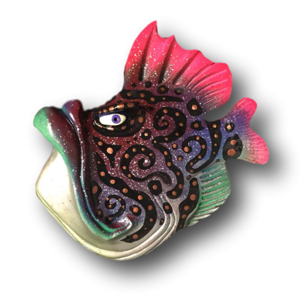 Patterned Mona Fish with Attitude