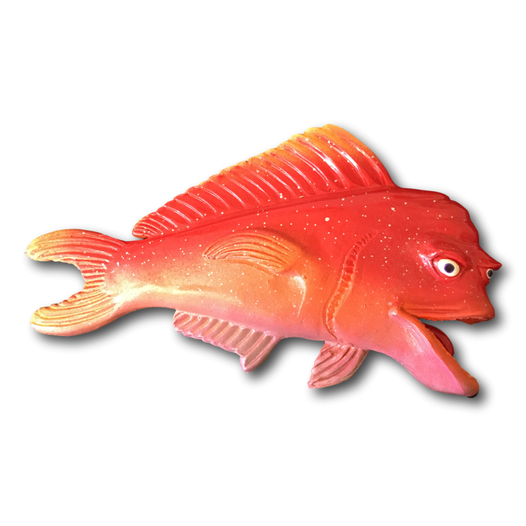 Orange Little Woody Fish with Attitude Fish With Attitude by Mike Quinn