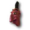 Red and Black Seminole Mask