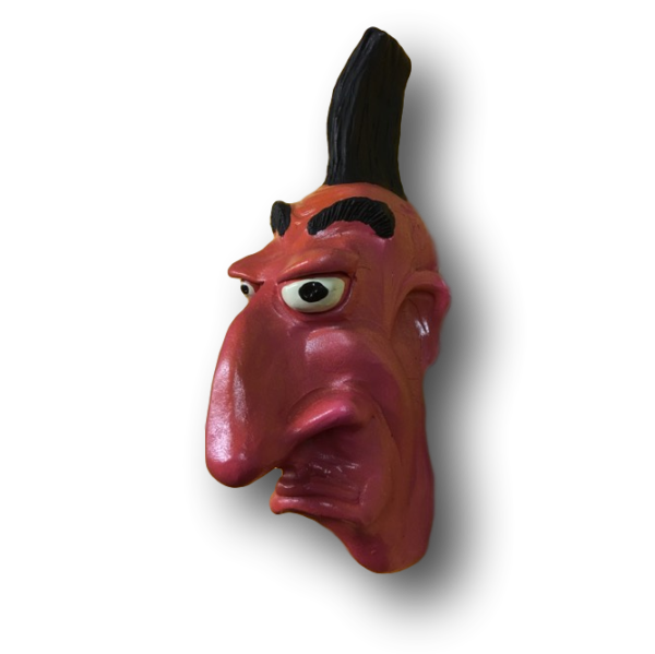 Red and Black Seminole Mask