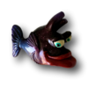 Dark Purple Jodi Wray - Fish with Attitude - Wall Decor