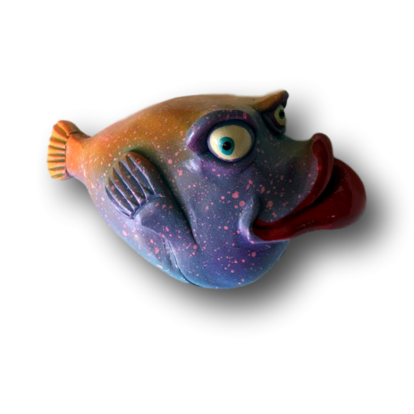 Purple Dr. Billy Bunko Fish with Attitude