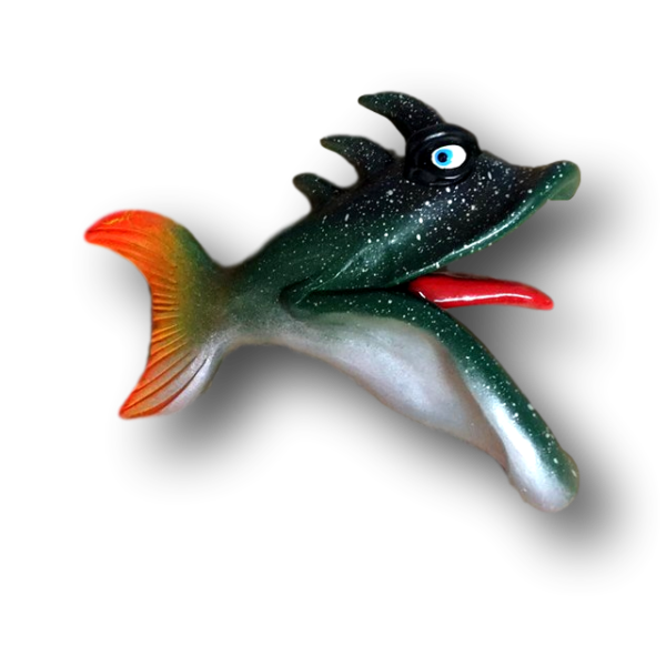 Dark Green East Side Louie Fish with Attitude