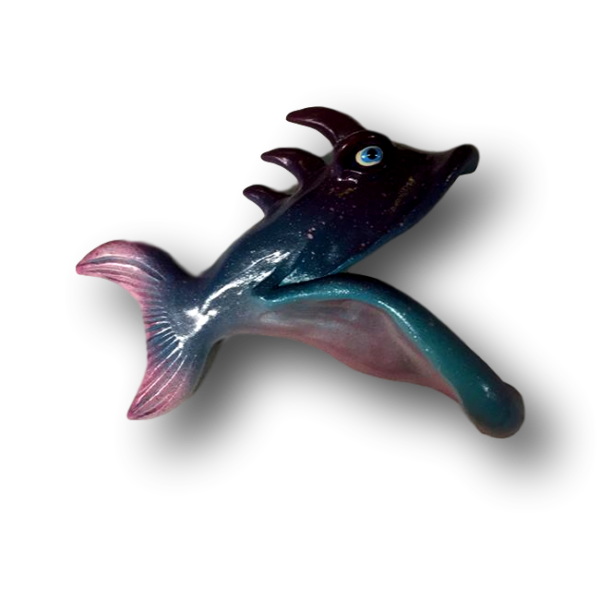 Dark Blue East Side Louie Fish with Attitude