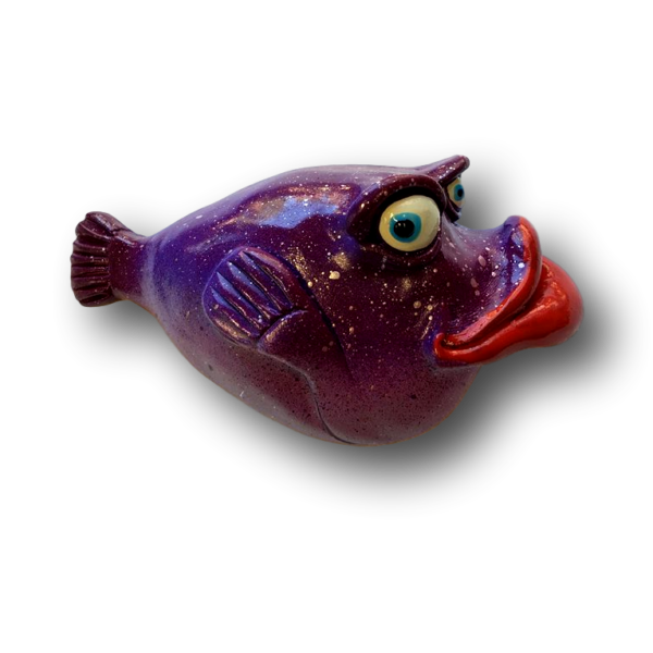 Dark Purple Dr. Billy Bunko Fish with Attitude