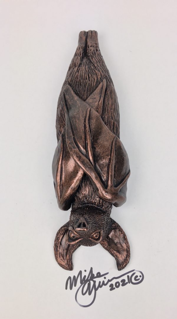 Dr.D Bronze Bat Wall Art by Mike Quinn