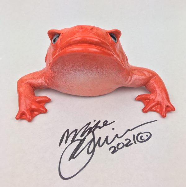 Bitcoin Bob - Frog Wall Art -with glass eyes - Image 3