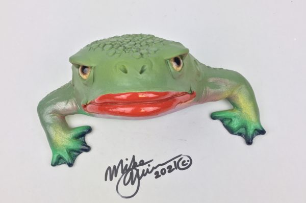 Bitcoin Bob - Frog Wall Art -with glass eyes