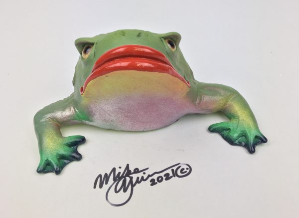 Bitcoin Bob - Frog Wall Art -with glass eyes - Image 3