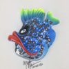 Blue Patterned Mona- Fish with Attitude