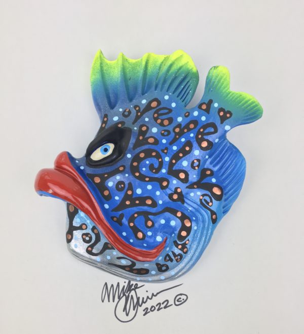 Blue Patterned Mona- Fish with Attitude