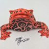 Bitcoin Bob - Frog Wall Art -with glass eyes and pattern - Image 3
