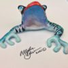Wild Blue Little Big Eye Frog Wall Decor - Image 3