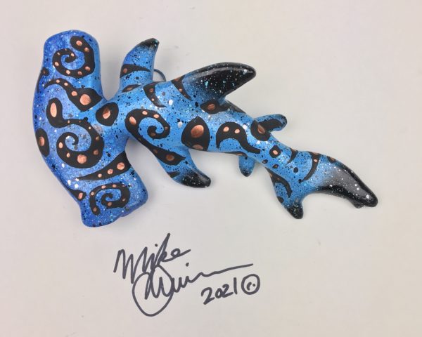 Ross The Legend Hammerhead Shark with Pattern - Fish With Attitude