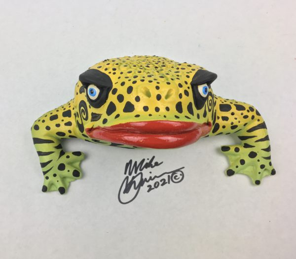 Bitcoin Bob - Frog Wall Art - With Pattern
