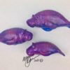 The Snooty Family - Fish With Attitude - Manatee- Purple