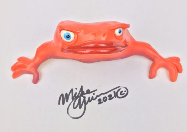 Don Juan Frog Wall Art with Red Lips