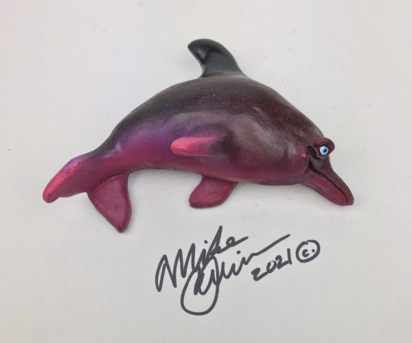 Pebbles Dolphin - Fish With Attitude - Purple