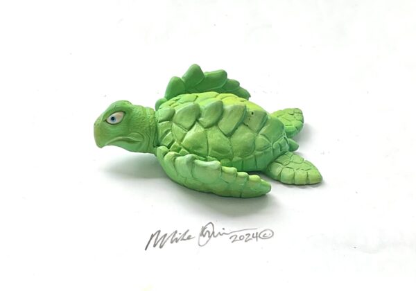 Green King Kalana Sea Turtle Wall Art- - Image 3