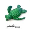 Dr. Honu Sea Turtle Wall Art- Green - Image 2
