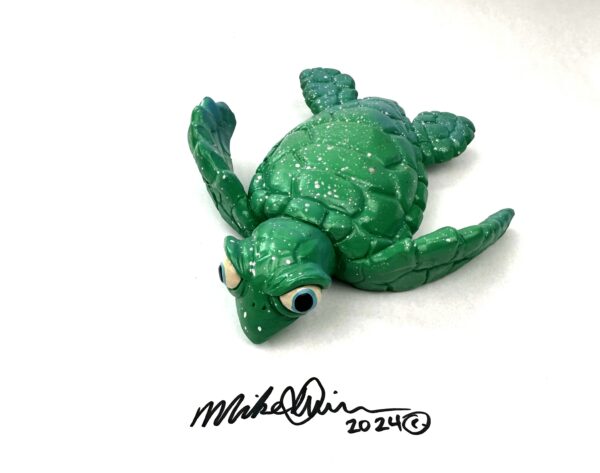 Dr. Honu Sea Turtle Wall Art- Green