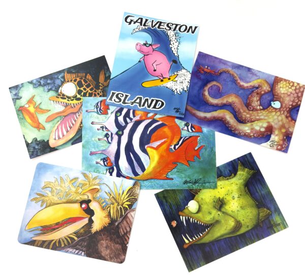 Set of Postcards - Fish With Attitude - Image 2