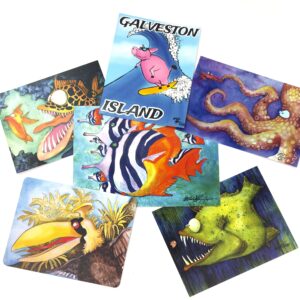 Set of Postcards - Fish With Attitude