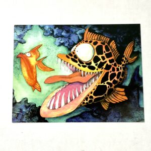 Postcard - Dangerous Waters - Fish With Attitude