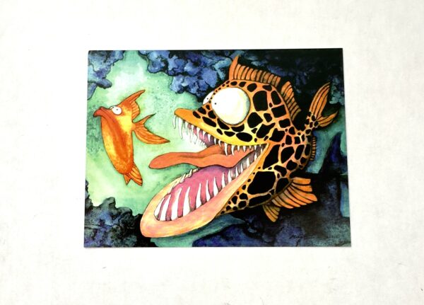 Postcard - Dangerous Waters - Fish With Attitude