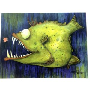 Postcard - Hungry Ned - Fish With Attitude