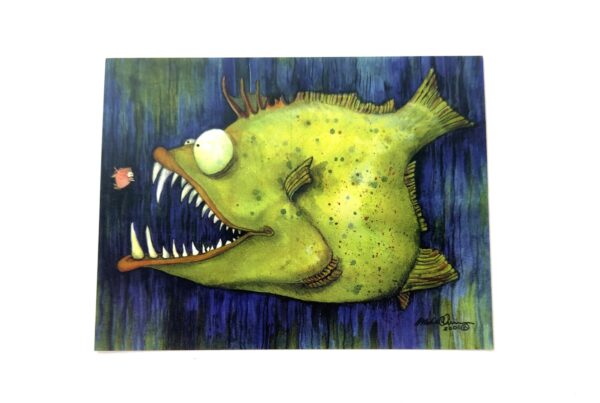 Postcard - Hungry Ned - Fish With Attitude