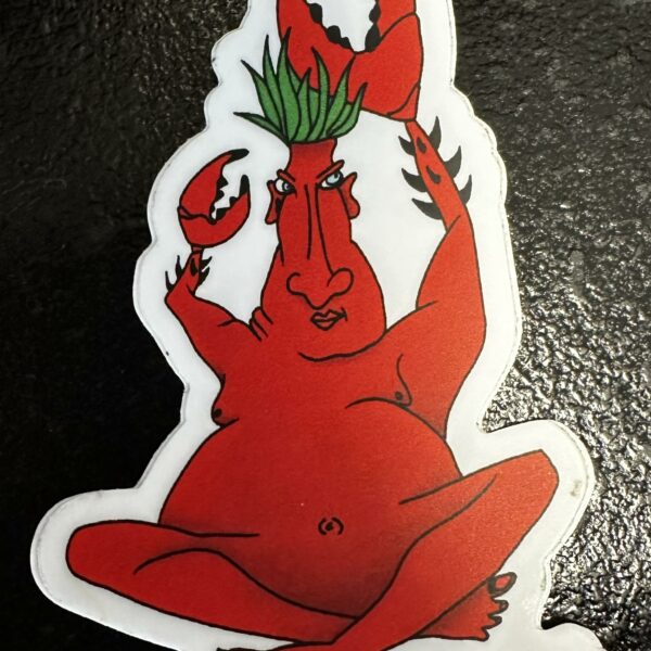 Crabman - Die Cut Sticker - Fish With Attitude