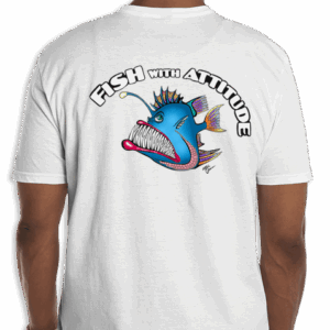 "Angler Fish" Adult Shirt 100% Cotton - XL