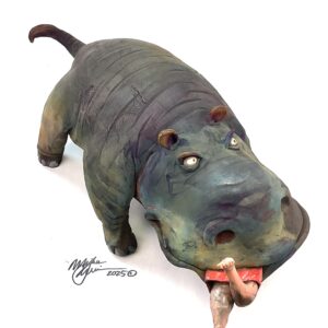 Hugo and Matilda - Hippopotamus - Artist Mike Quinn