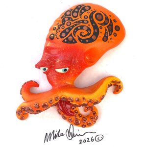 Patterned Mr. Poopy Octopus - Fish with Attitude