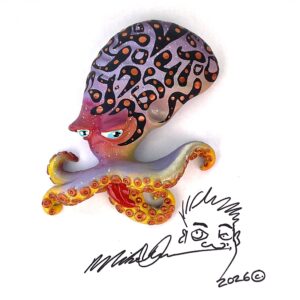 Patterned Mr. Poopy Octopus - Fish with Attitude